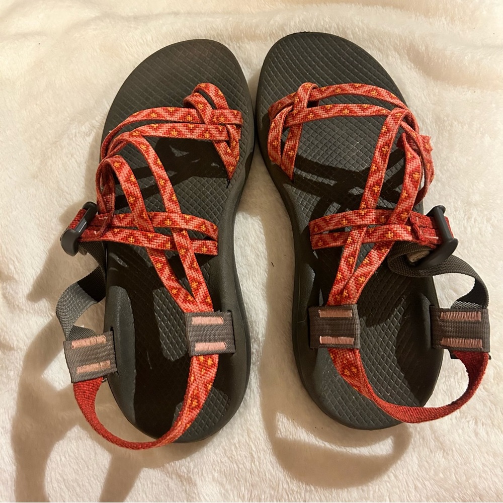 Orange Strappy Chacos